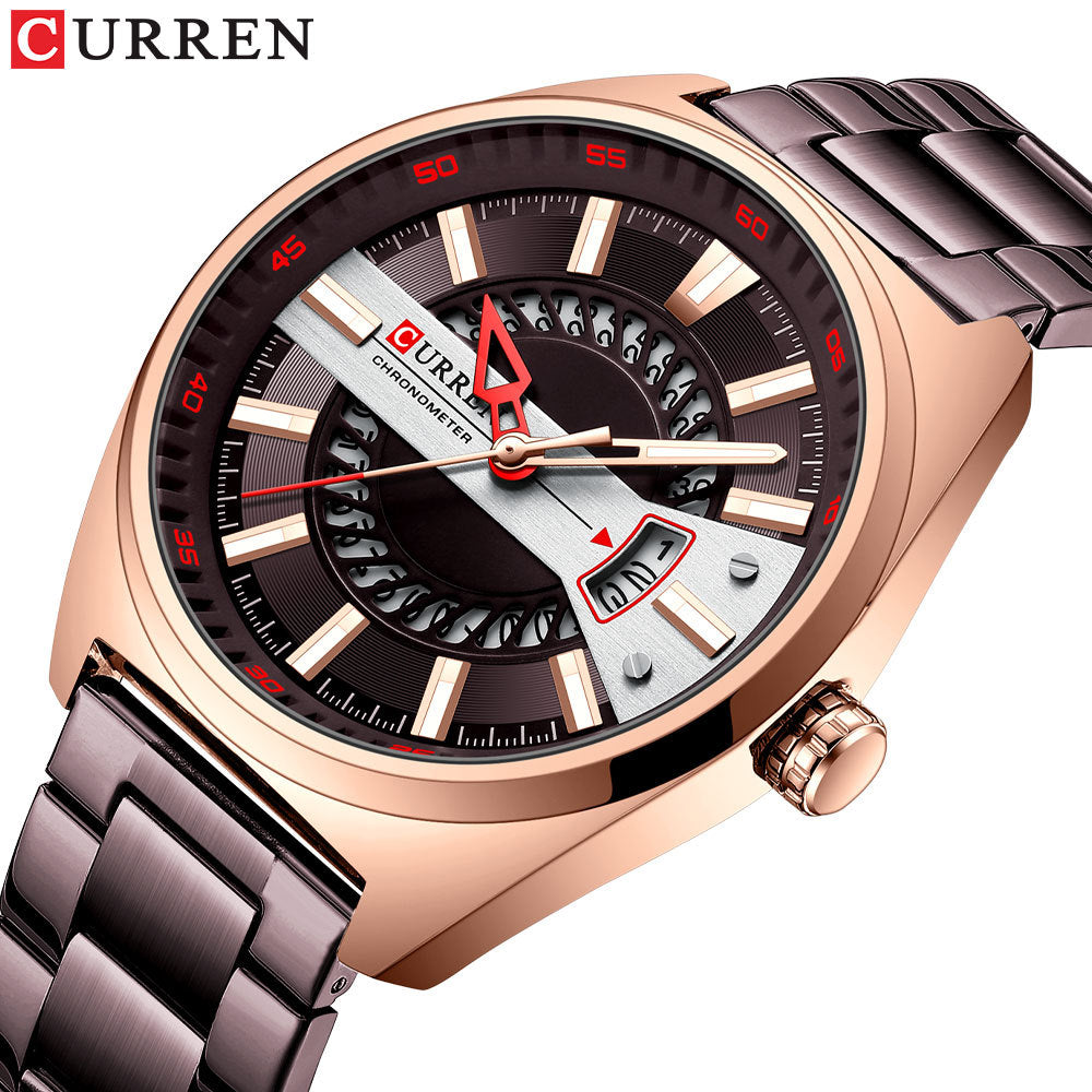 Curren 8403 Men's Quartz Watch with Steel Band