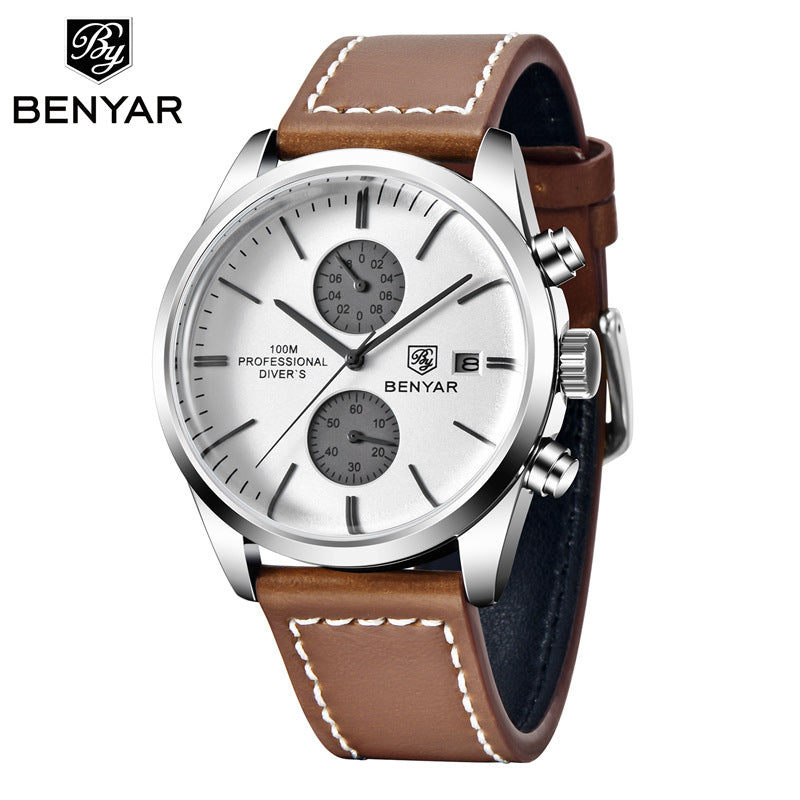 BENYAR 5187 Multifunctional Quartz Men's Watch