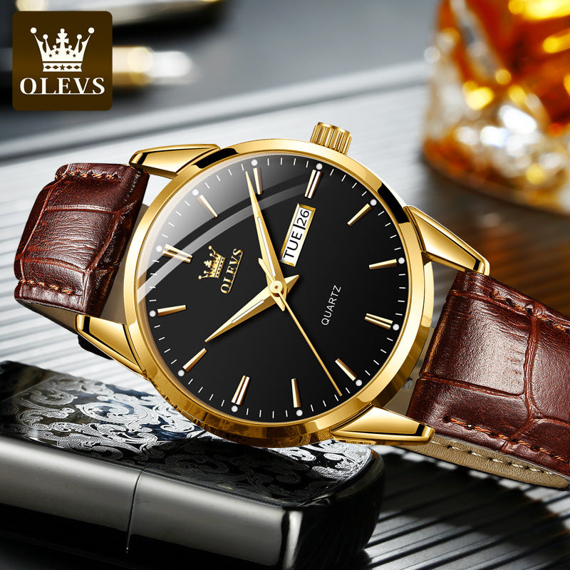 Oli Shi Men's Quartz Watch - Waterproof Business Style