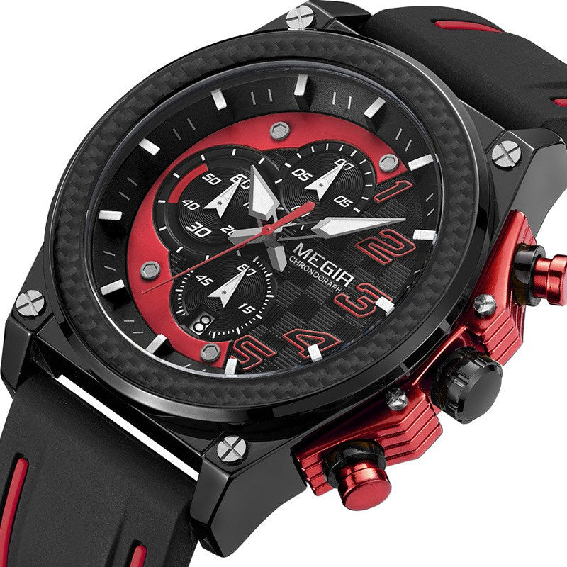 MEGIR Men's Sports Quartz Watch with Calendar Function