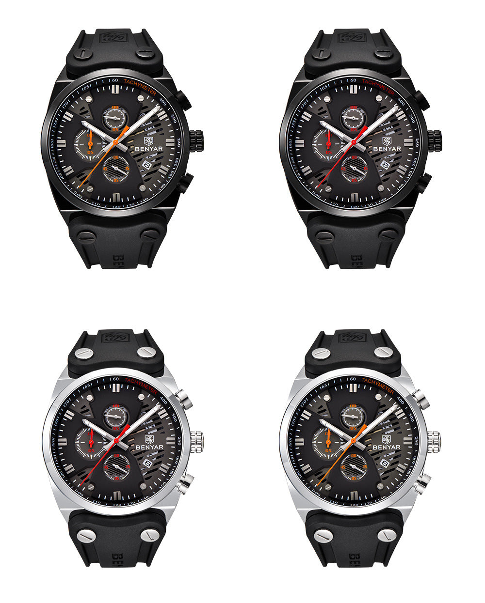 Binya Benyar Men's Waterproof Quartz Sports Watch