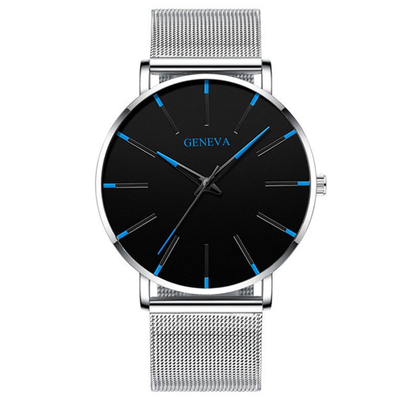 Men's Quartz Mesh Strap Casual Business Watch