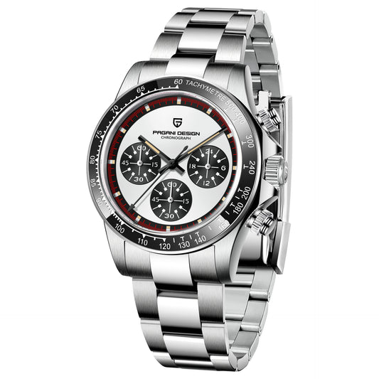 Men's Stainless Steel Chronograph Quartz Watch by Berjani