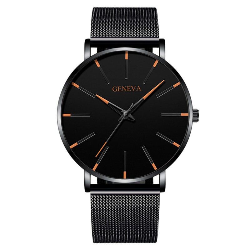 Men's Quartz Mesh Strap Casual Business Watch