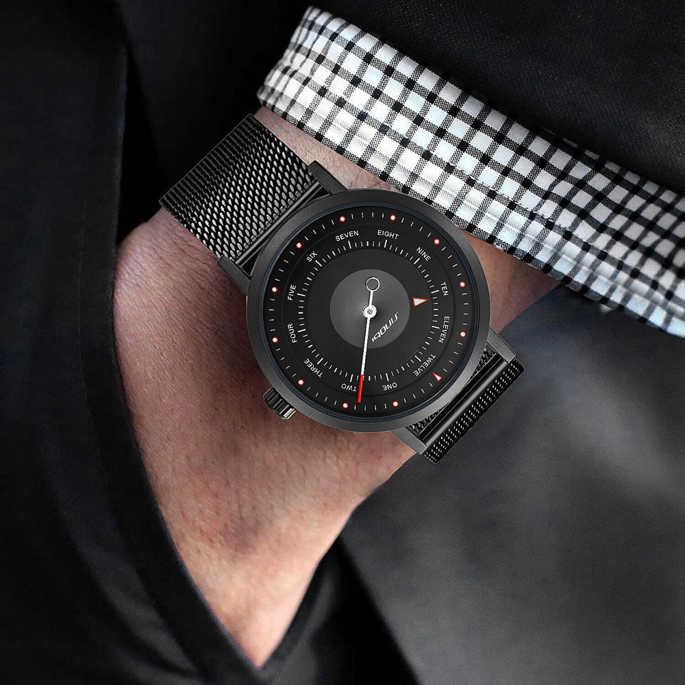 Men's Quartz Watch with Mesh Band