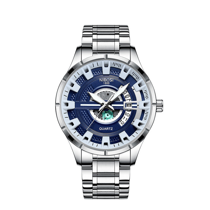 Nibosi Men's Multifunctional Quartz Watch - Waterproof