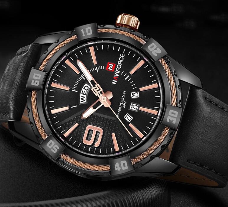 Men's Quartz Watch - Stylish Weekly Design
