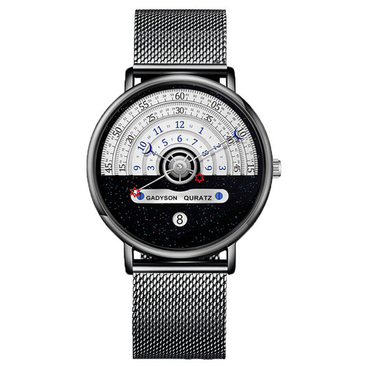 Xingyue Black and White Men's Quartz Calendar Watch