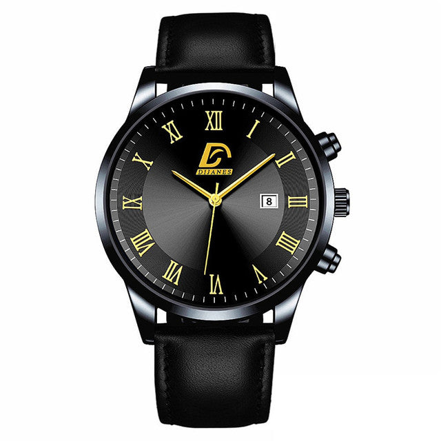 Men's Mesh Band Calendar Quartz Watch
