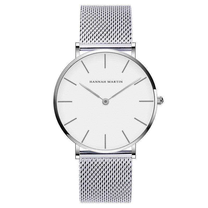 Men's Quartz Watch with Japanese Movement and Steel Band