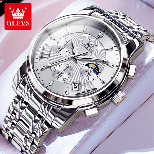 Olysee Men's Multifunctional Fashion Quartz Watch