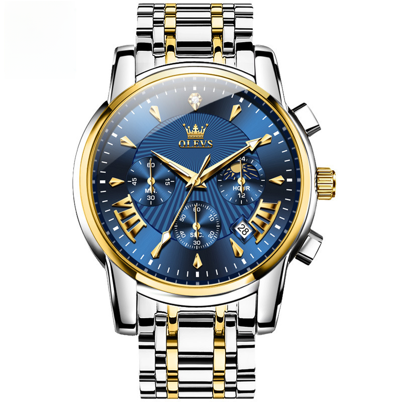 Olysee Men's Multifunctional Fashion Quartz Watch