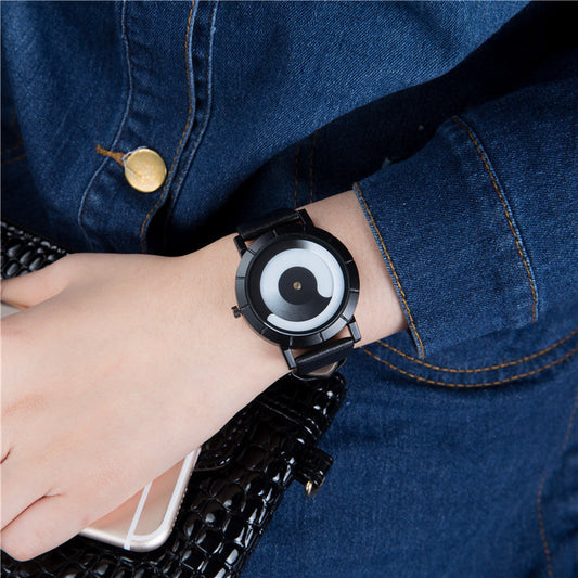 Men's Couple Quartz Watch with Fashionable Belt Design
