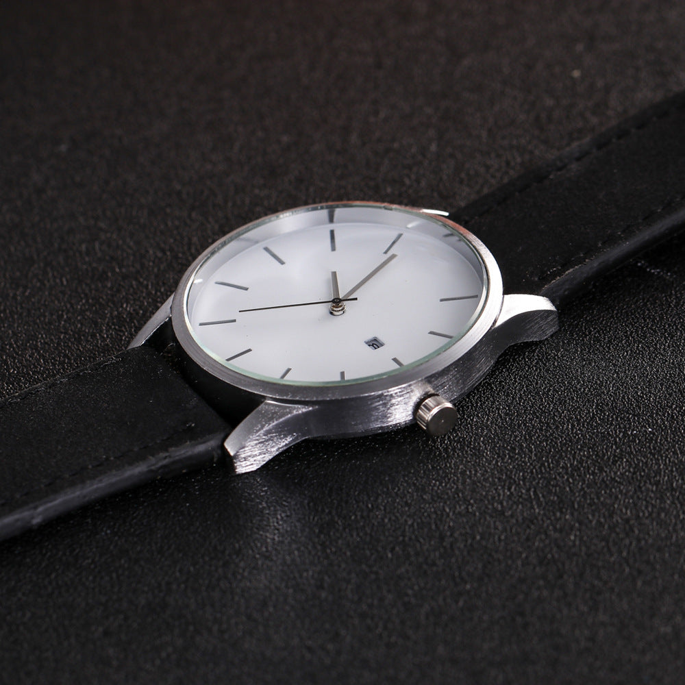 Men's Quartz Watch with Matte Strap, Fashionable & Waterproof