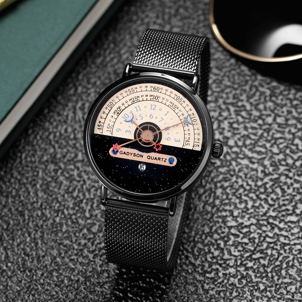 Xingyue Black and White Men's Quartz Calendar Watch