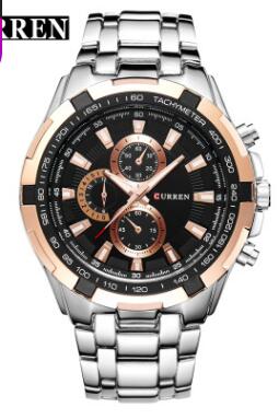 CURREN Men's Business Watch, Stainless Steel Quartz
