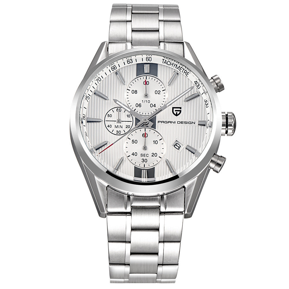 PAGANI DESIGN Men's Quartz Watch (Casual Style)