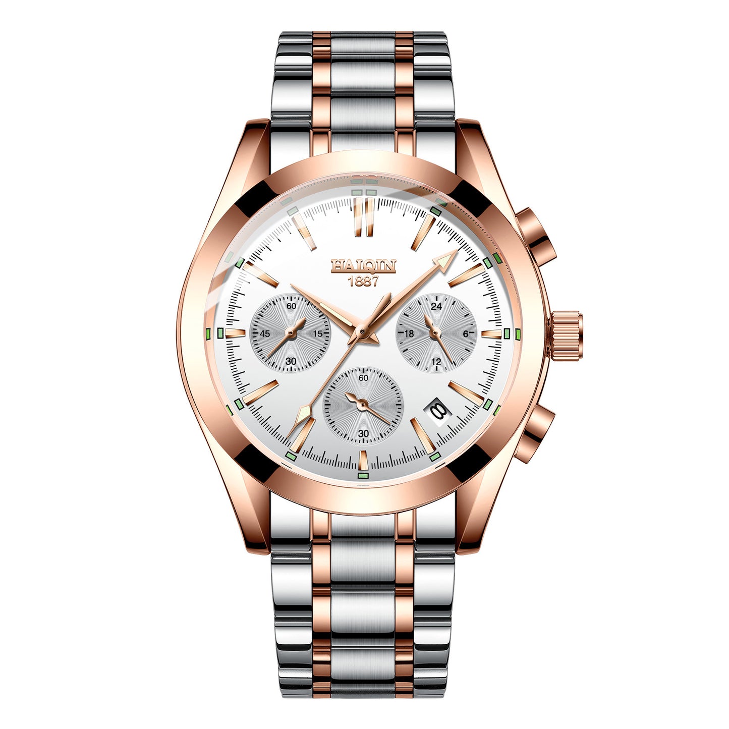 Haqin Men's Multifunctional Waterproof Quartz Watch
