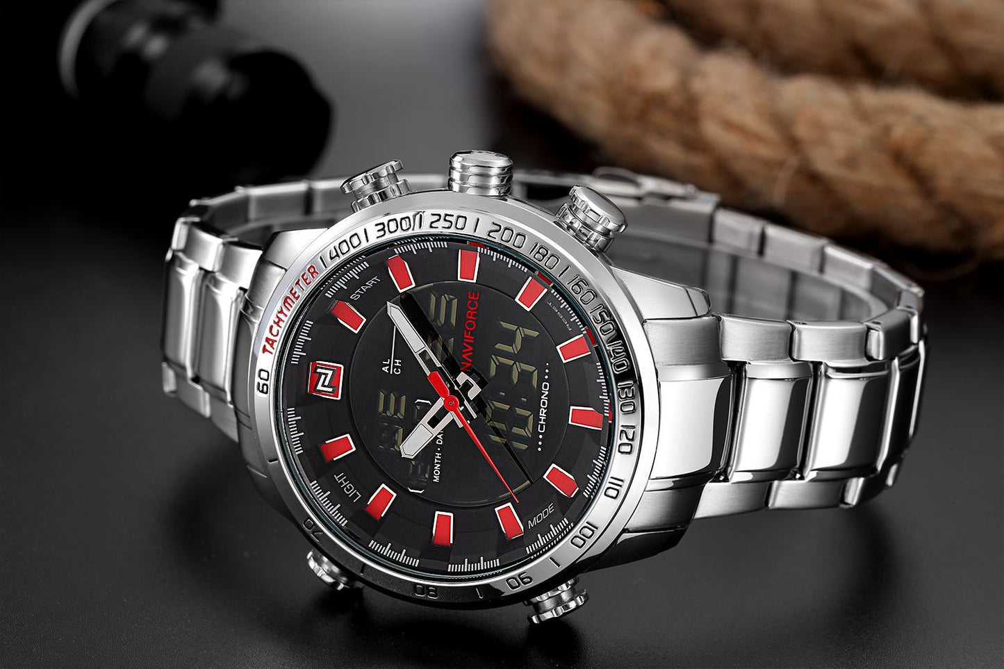 NAVIFORCE 9093 Quartz Men's Watch - Multifunctional Design
