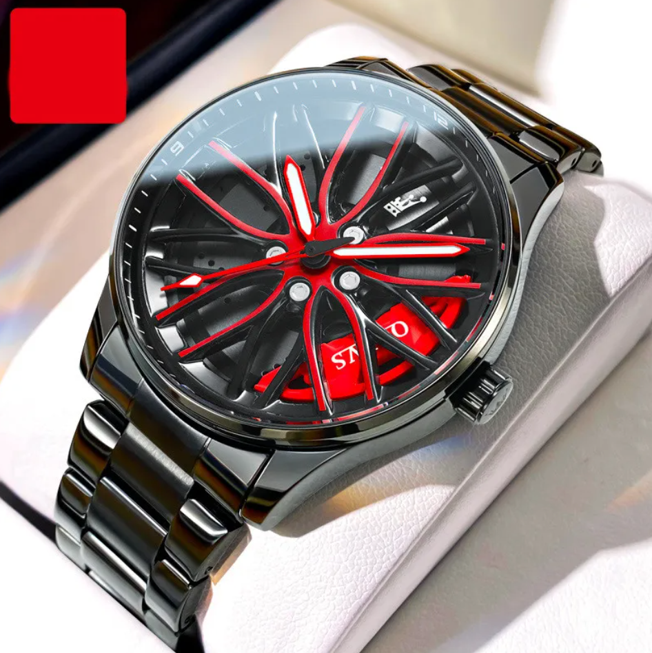 Men's Luminous Hollowed-Out Quartz Watch