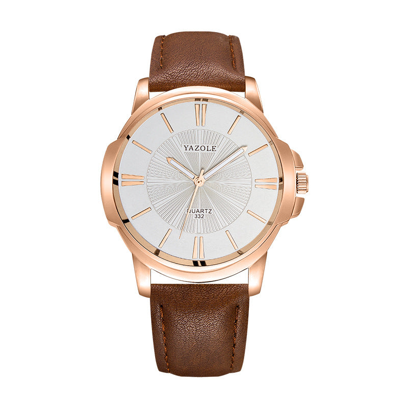 Men's Waterproof Quartz Watch with Luminous Feature