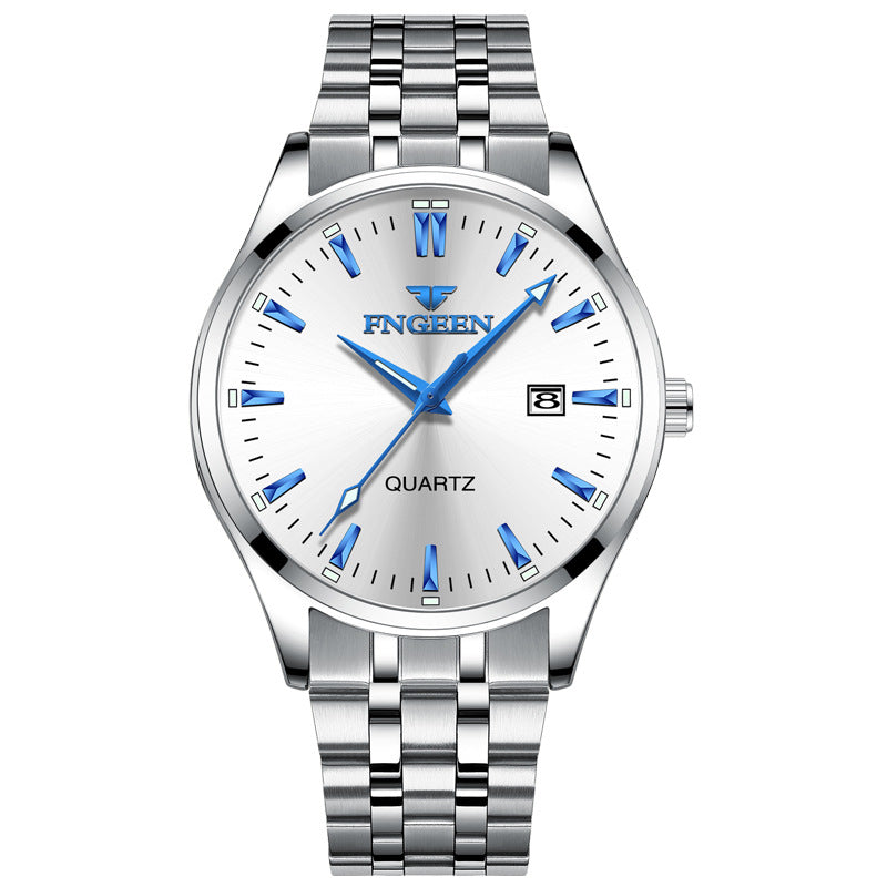 Men's Quartz Business Watch - Waterproof Slim Design