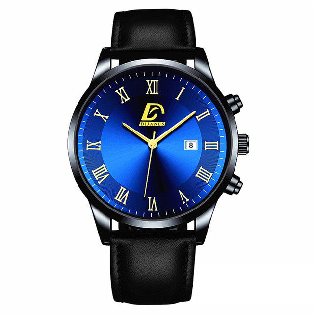 Men's Mesh Band Calendar Quartz Watch