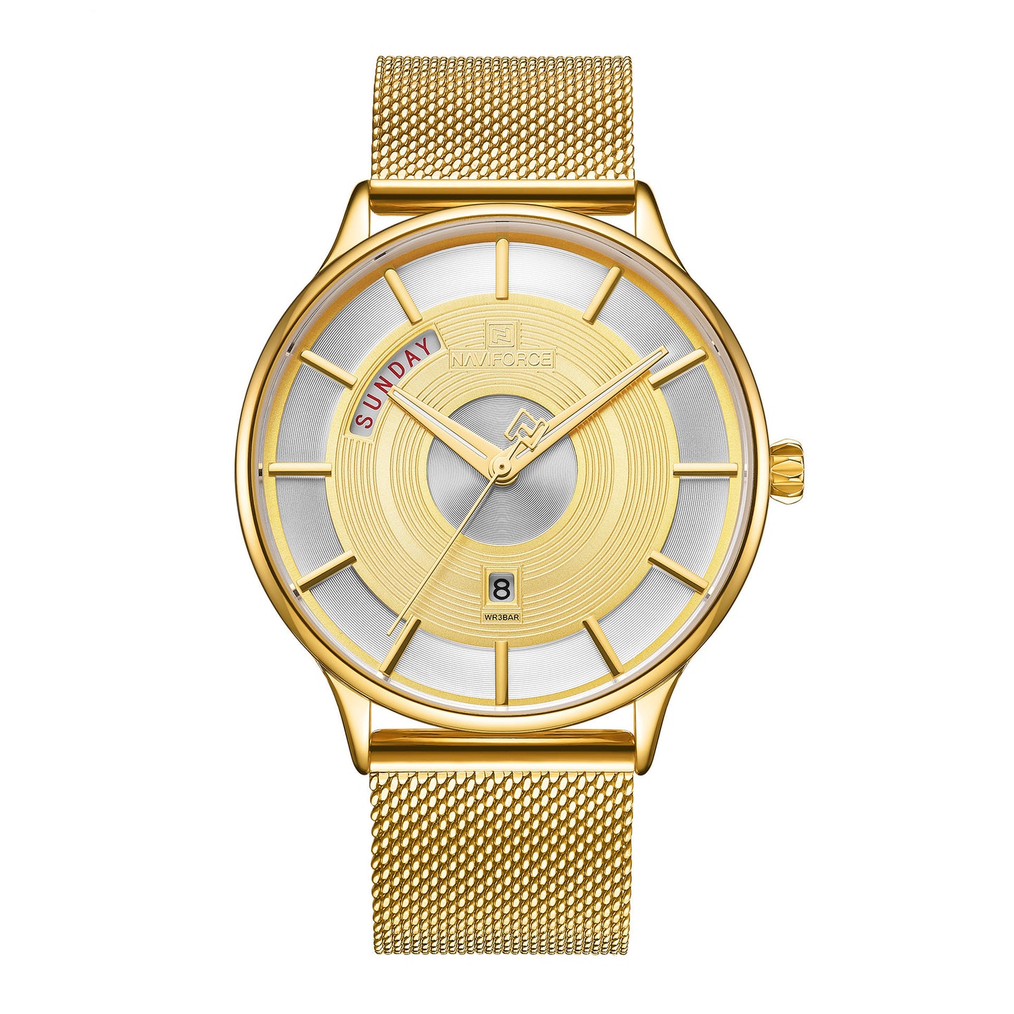 Men's Fashion Quartz Watch with Stainless Steel Band