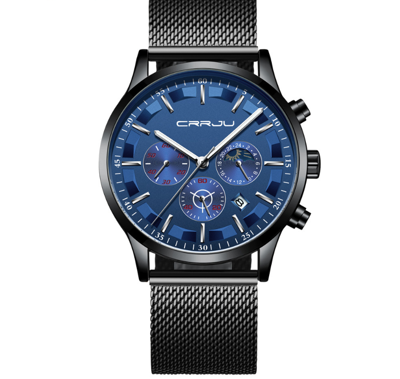 CRRJU 2260 Men's Multifunctional Waterproof Quartz Watch