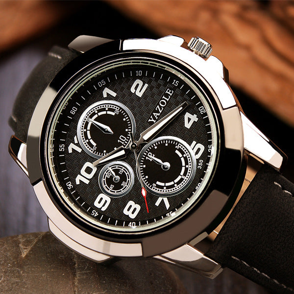 Men's Sports Quartz Watch with Creative Design