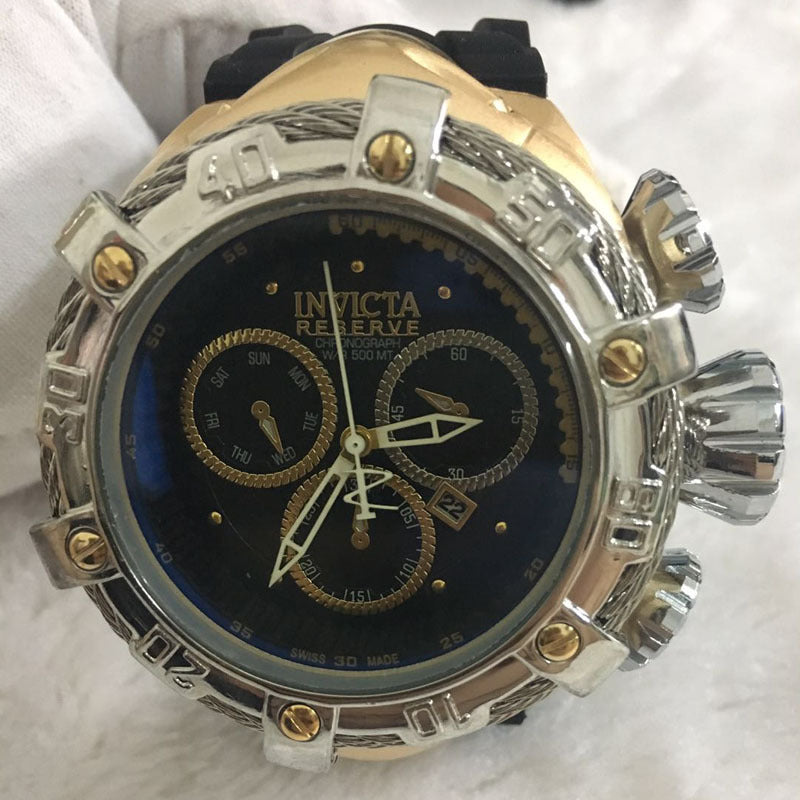 Invicta Men's Quartz Watch with Silicone Strap