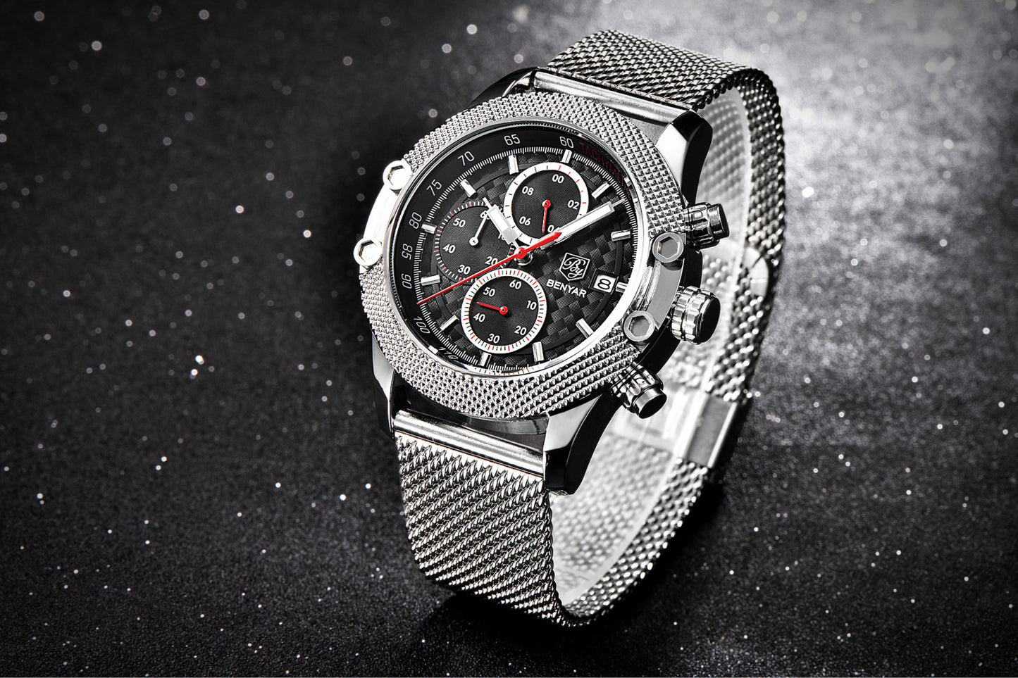 Benyar Men's Quartz Multifunctional Watch BY-5109