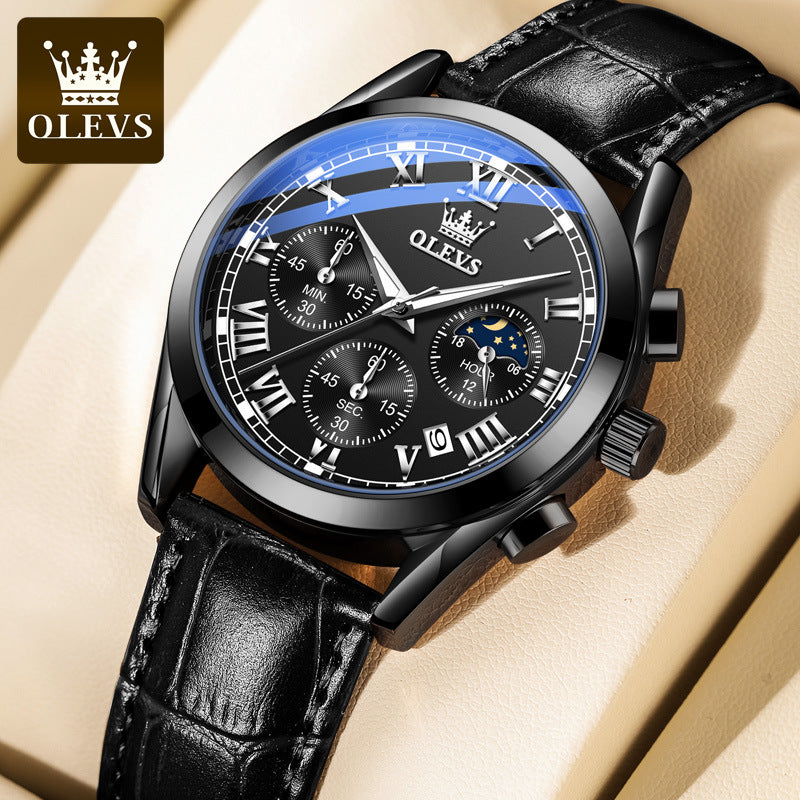 OULISI Brand Men's Quartz Chronograph Watch (Waterproof)