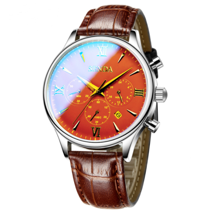 Multi-Function Men's Waterproof Quartz Watch (6 Subdials)