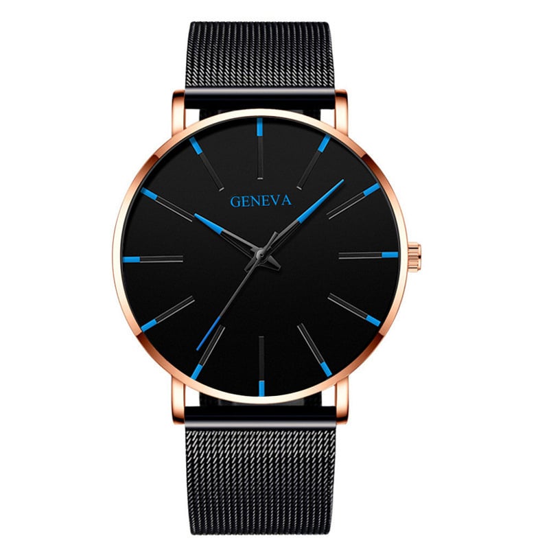Men's Quartz Mesh Strap Casual Business Watch