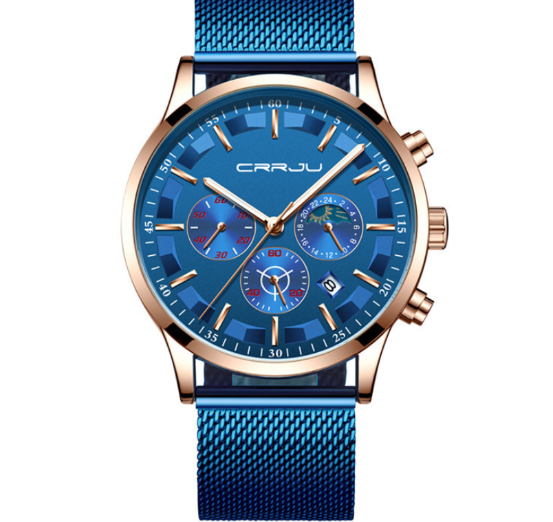 CRRJU 2260 Men's Multifunctional Waterproof Quartz Watch