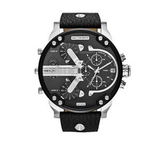 Men's Quartz Sport Watch with Leather Strap
