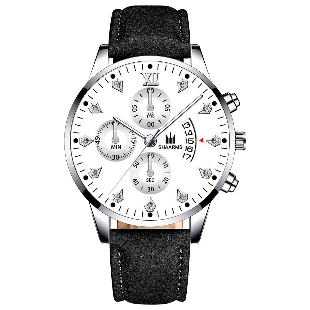 Men's Quartz Watch with Rhinestone Inlay (Wholesale)