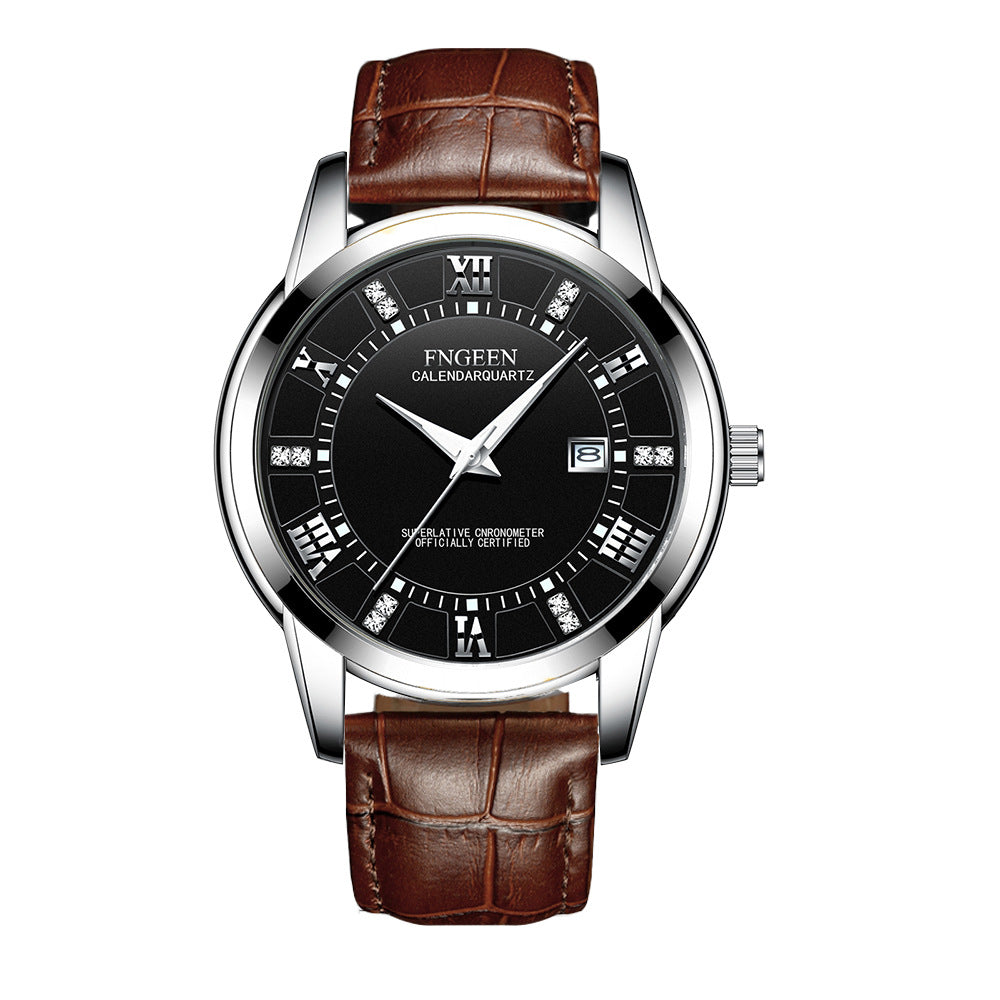 Men's Ultra-thin Waterproof Quartz Business Watch
