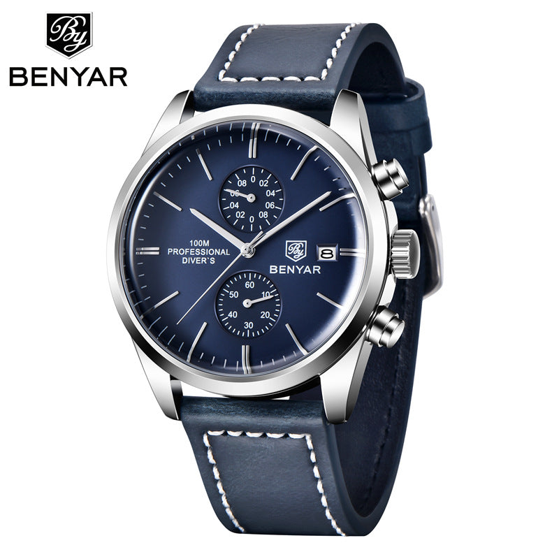 BENYAR 5187 Multifunctional Quartz Men's Watch