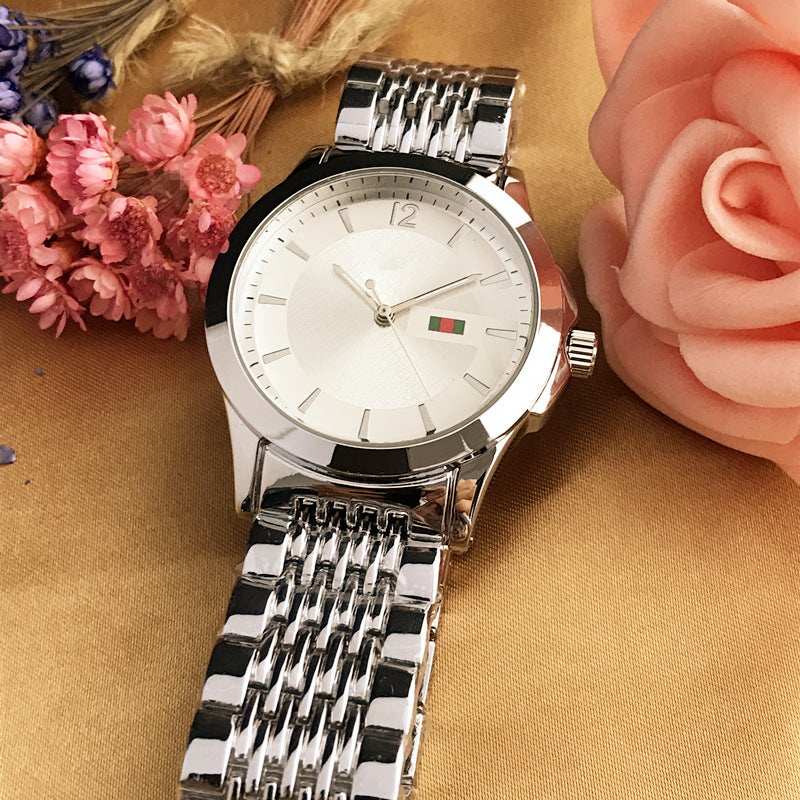 Trendy Men's Quartz Watch with Studded Markers