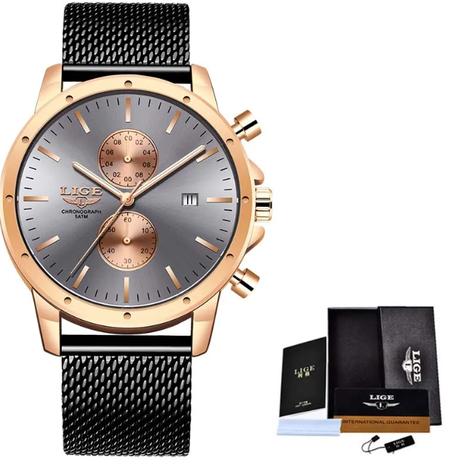 Aqua Edge Men's Quartz Waterproof Watch