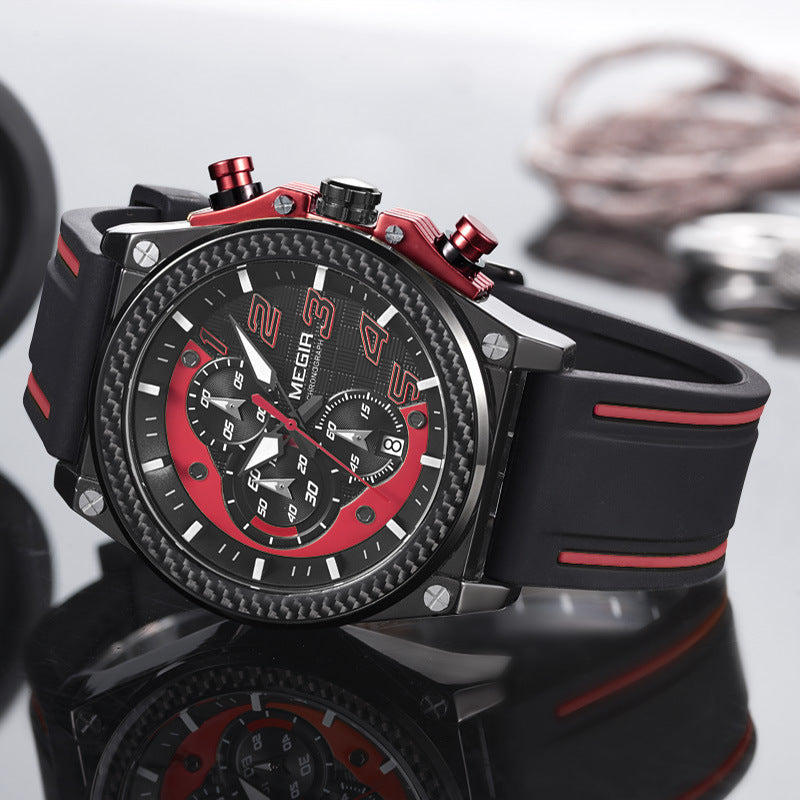 MEGIR Men's Sports Quartz Watch with Calendar Function