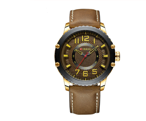 Stylish Men's Quartz Watch with Calendar (Model 8341)