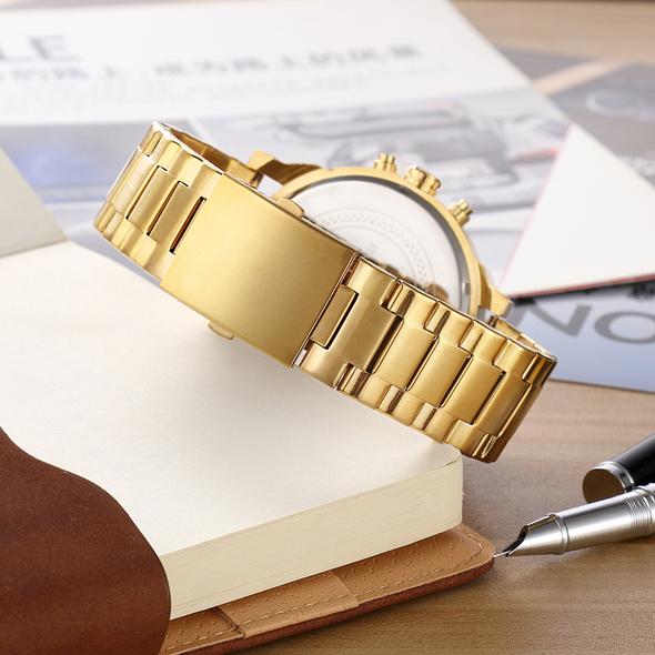 Men's Quartz Steel Band Watch