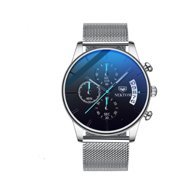 Men's Waterproof Luminous Quartz Watch with 6 Hands