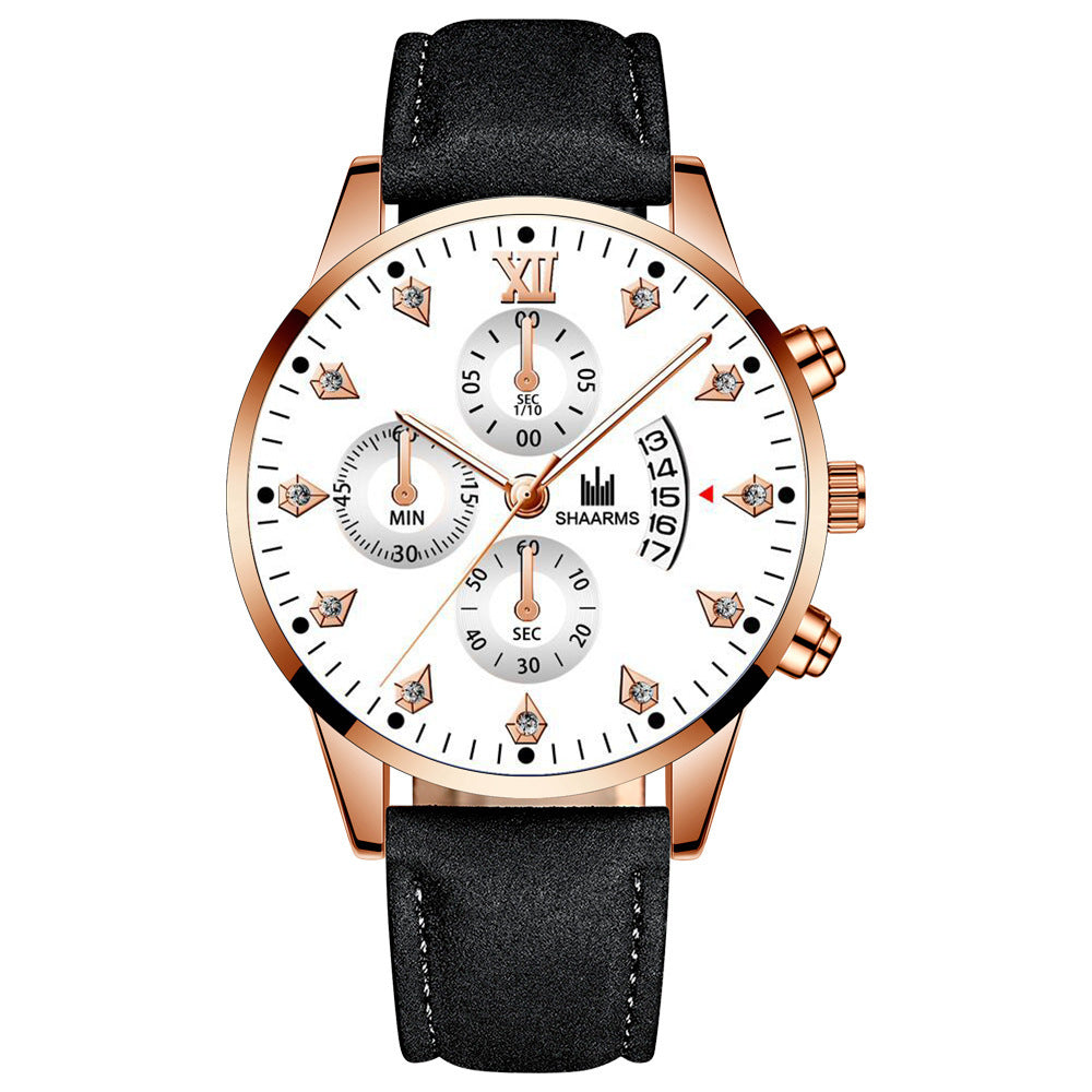 Men's Quartz Watch with Rhinestone Inlay (Wholesale)