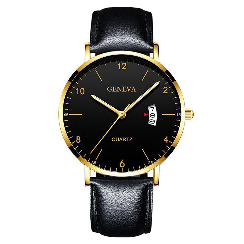 Men's Business Minimalist Quartz Calendar Watch