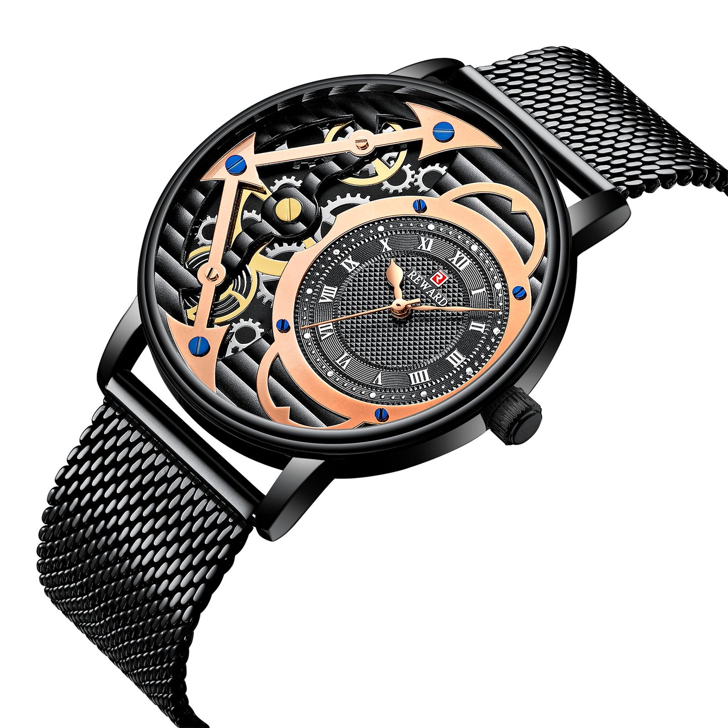 Milanese Mesh Analog Men's Watch with Quartz Movement