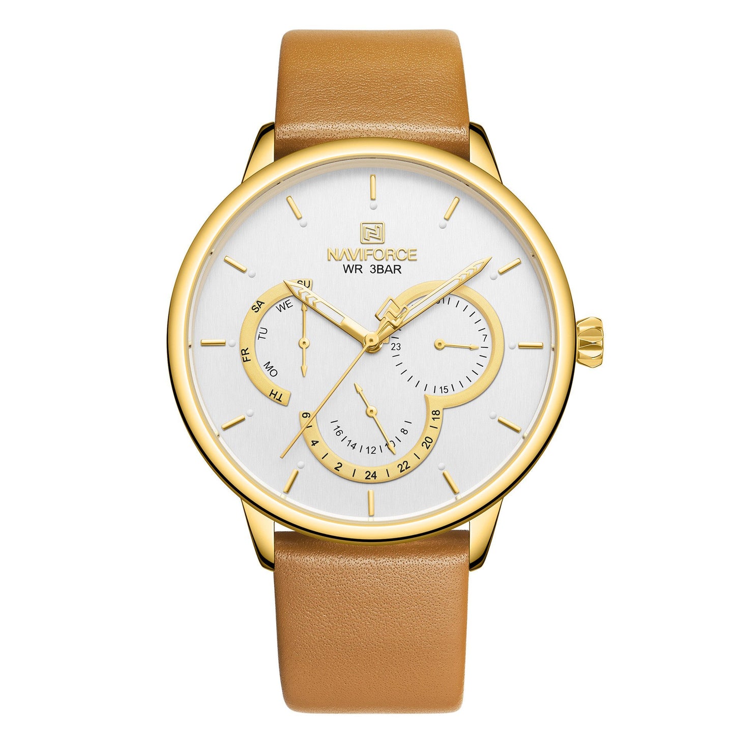 Waterproof Quartz Men's Watch with Calendar Function